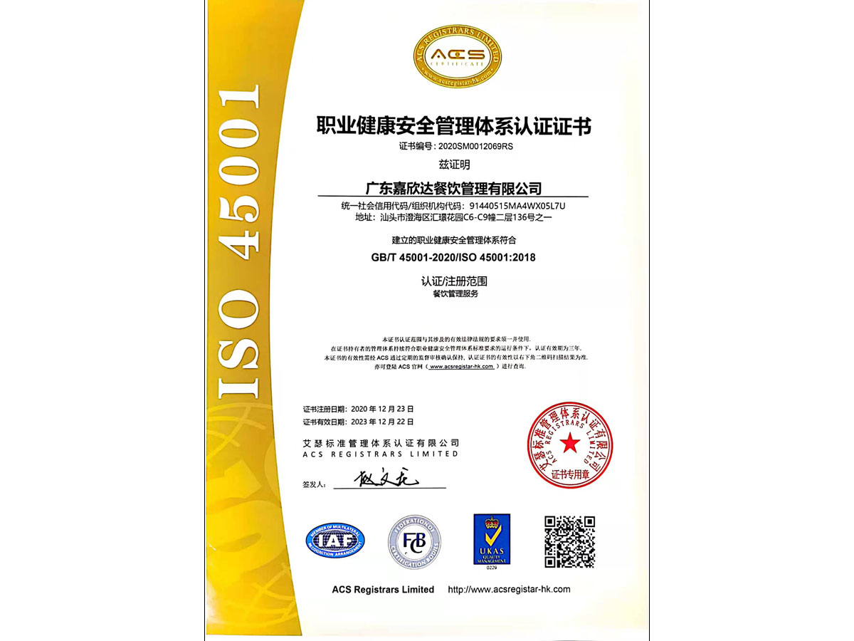 ISO 45001 2018 CN